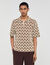 Overhemd cardigan met jacquard koord
