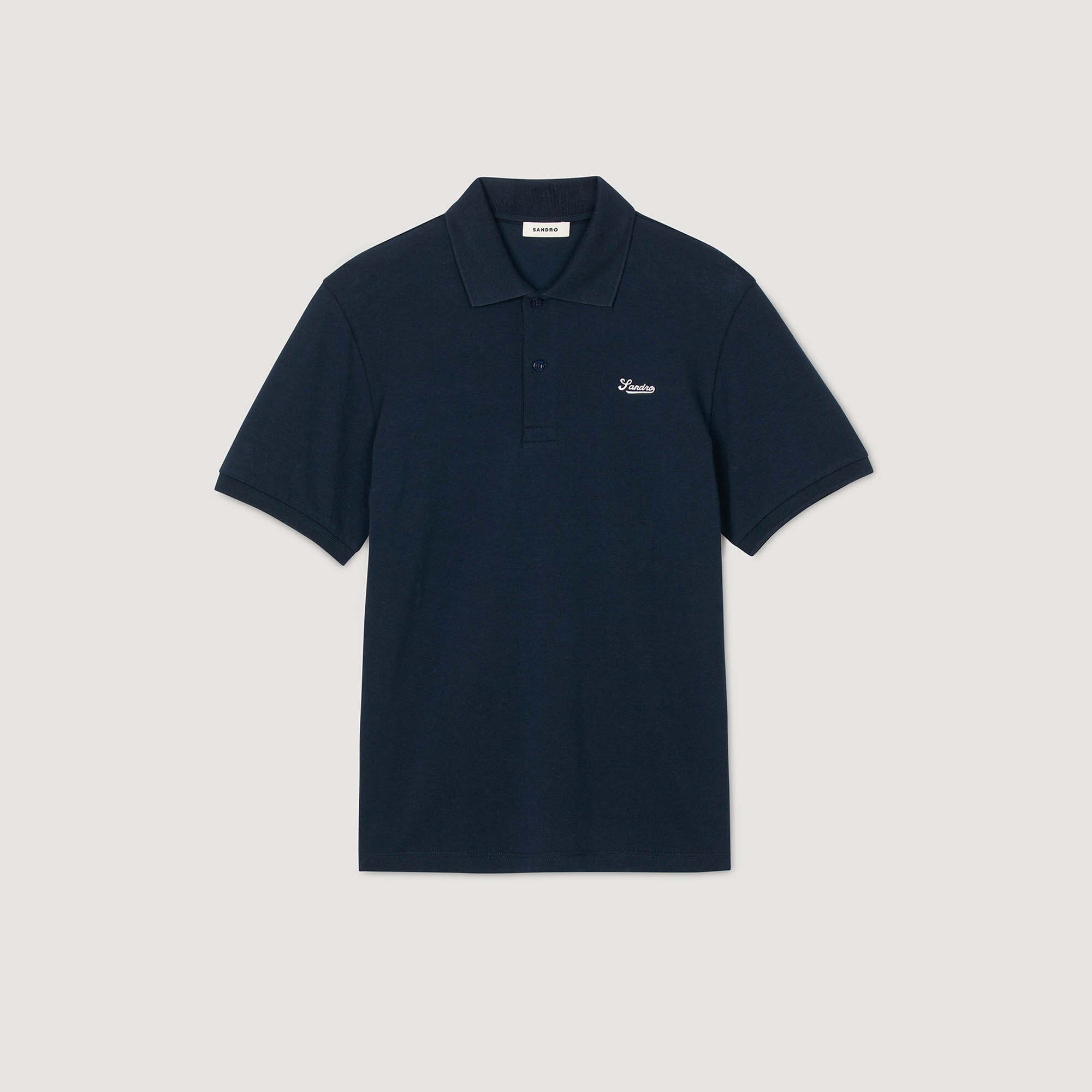 Poloshirt van piqué katoen