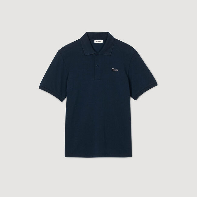 Poloshirt van piqué katoen