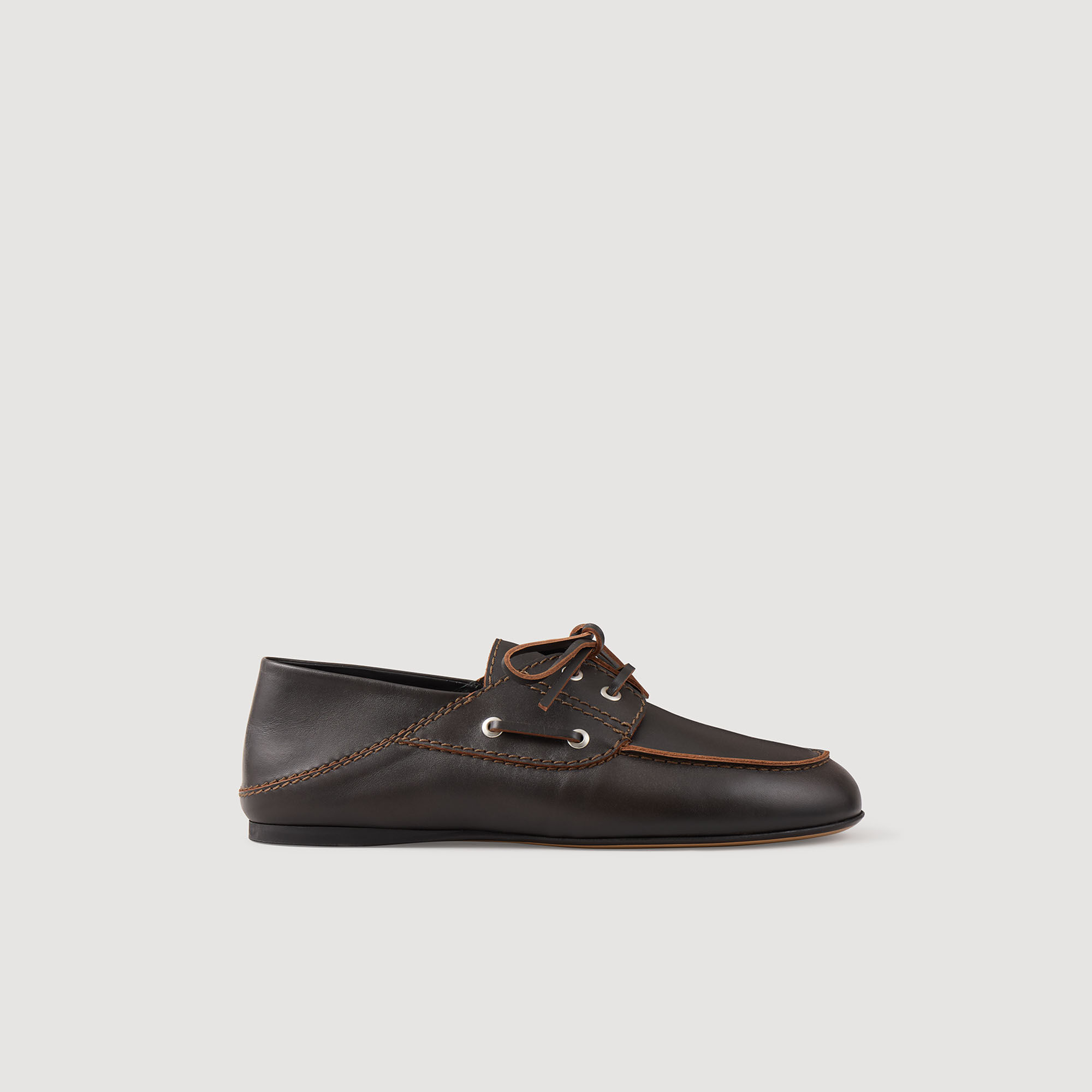 Leren mocassins