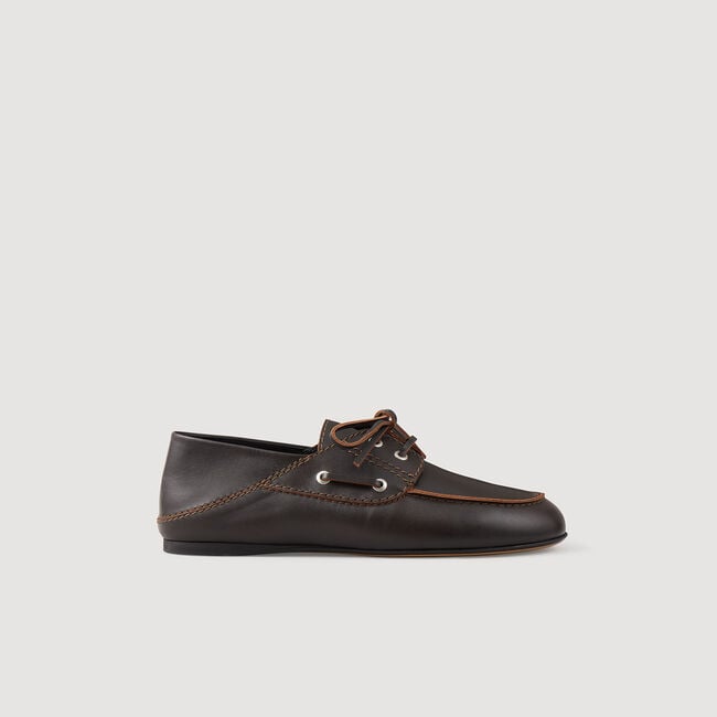 Leren mocassins