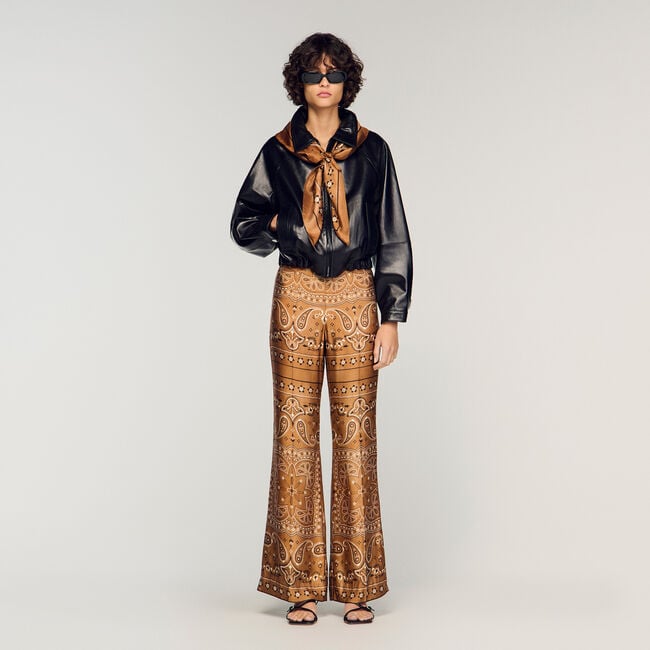 Pantalon soepel bandana print