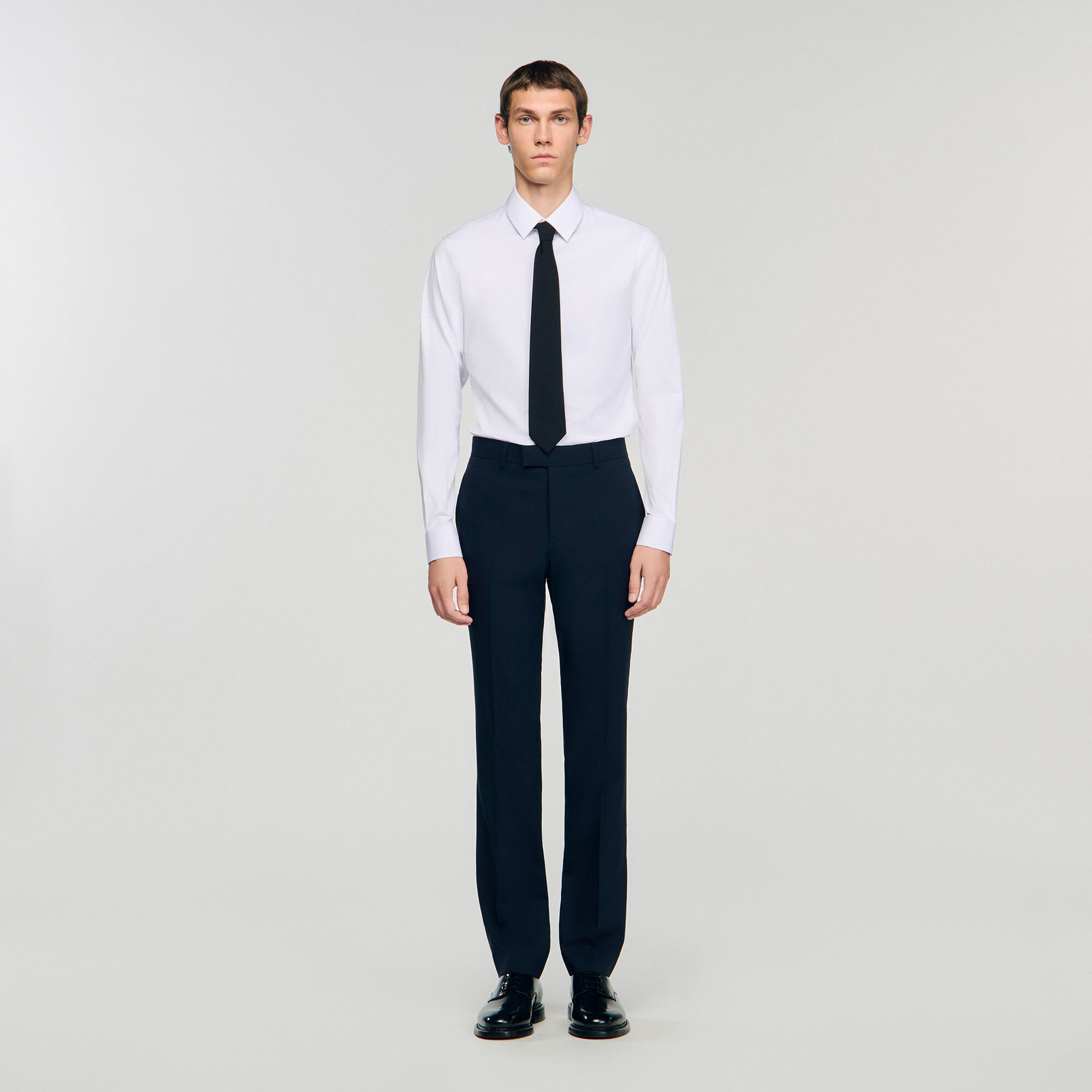 Wollen pantalon kostuum