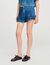 Denim short met volants