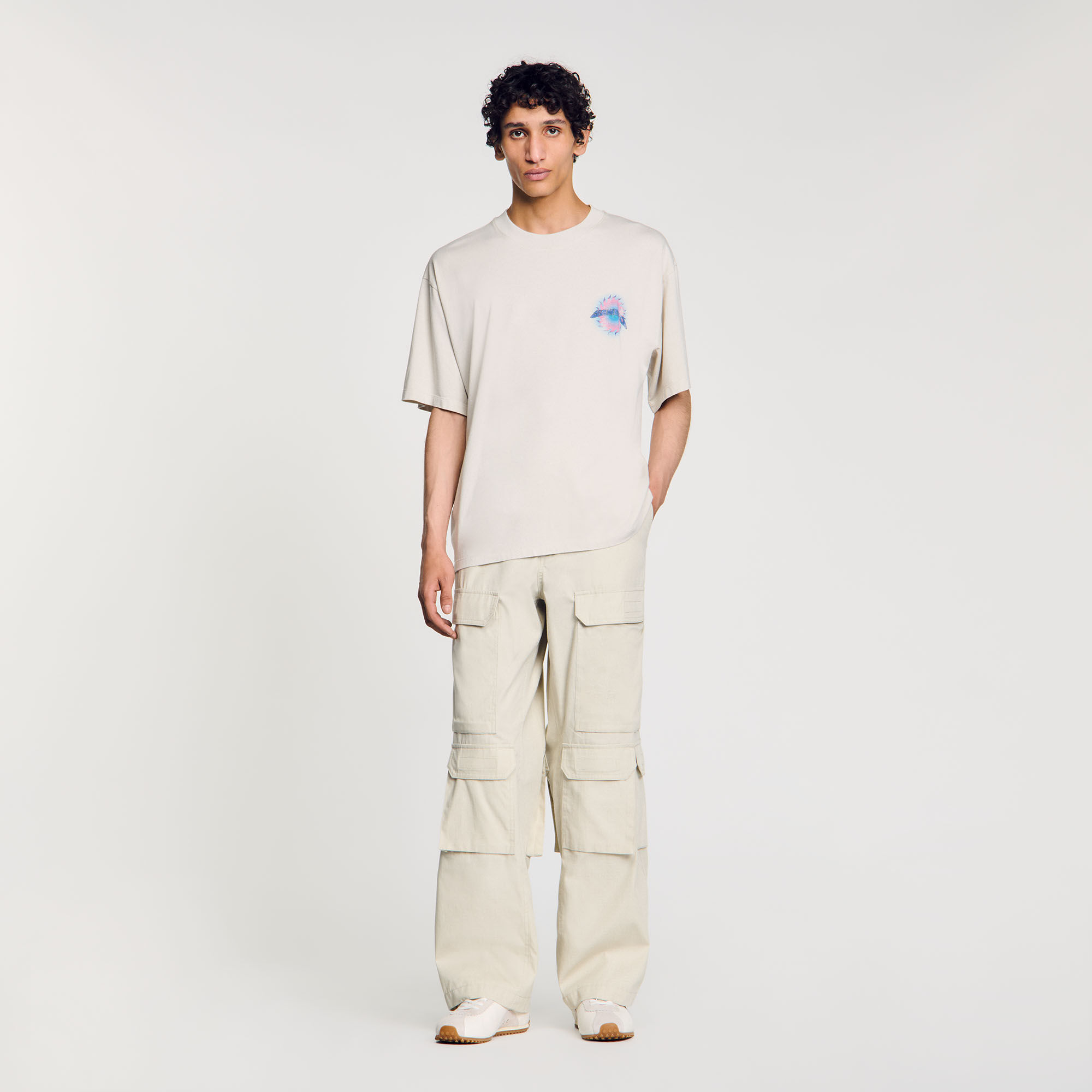 T-shirt met Soleil-print