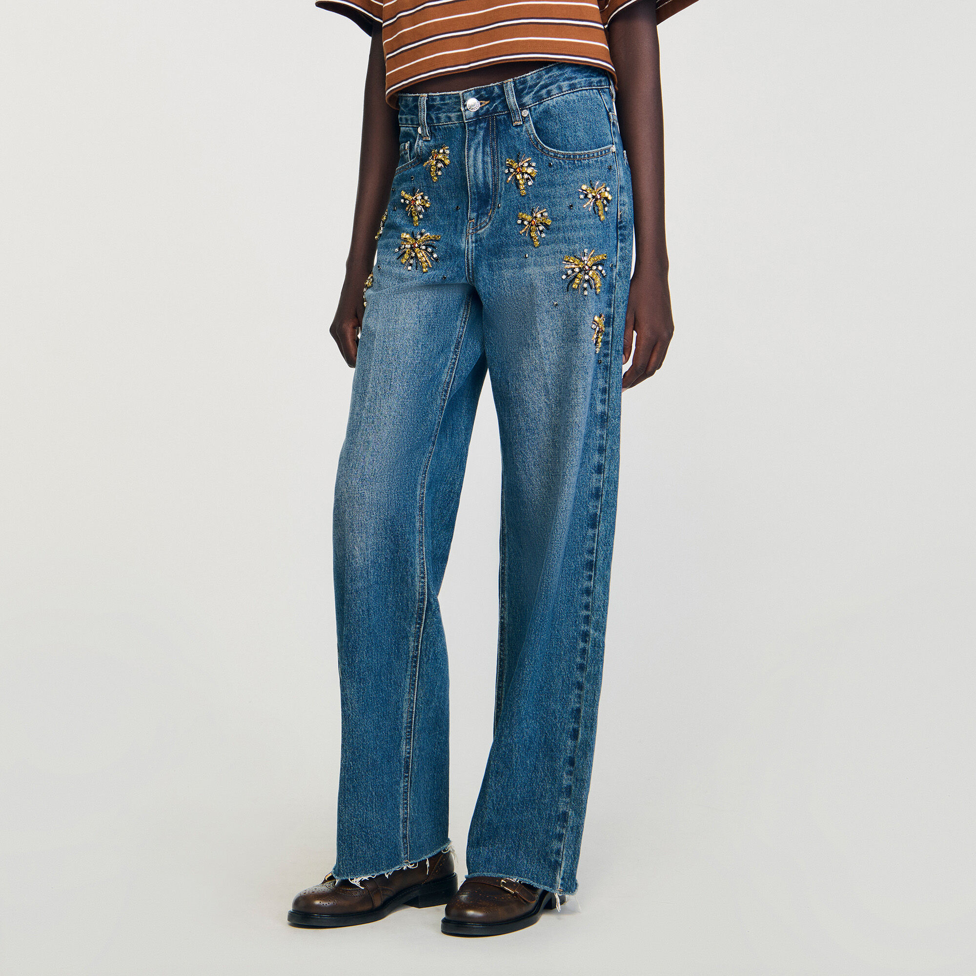 Jeans met stras