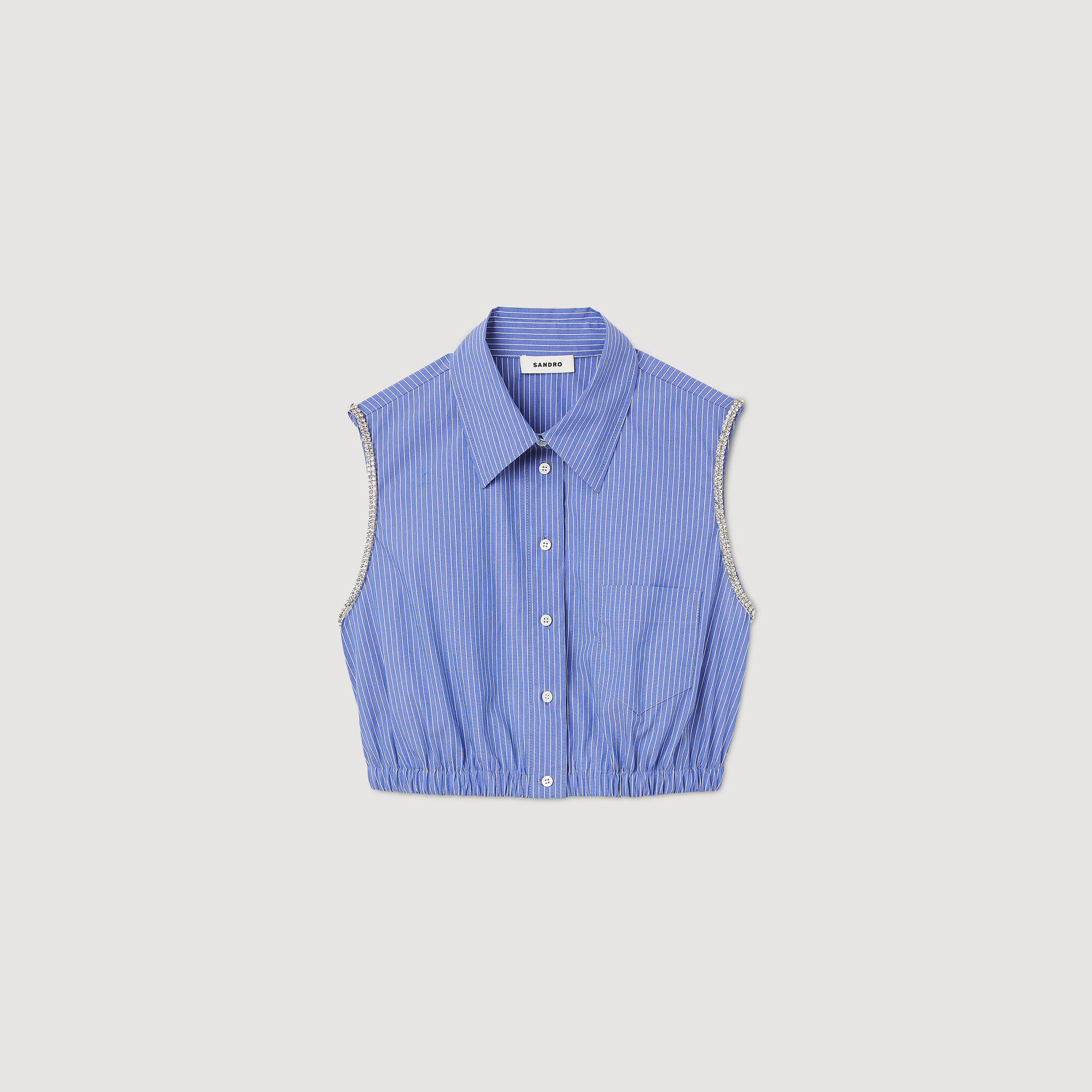 Korte blouse met strepen