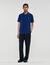 Poloshirt met leren logo