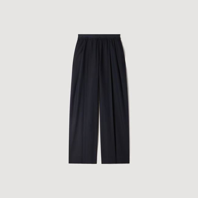 Gestreepte wollen pantalon