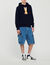 Sweater met capuchon en konijnenprint