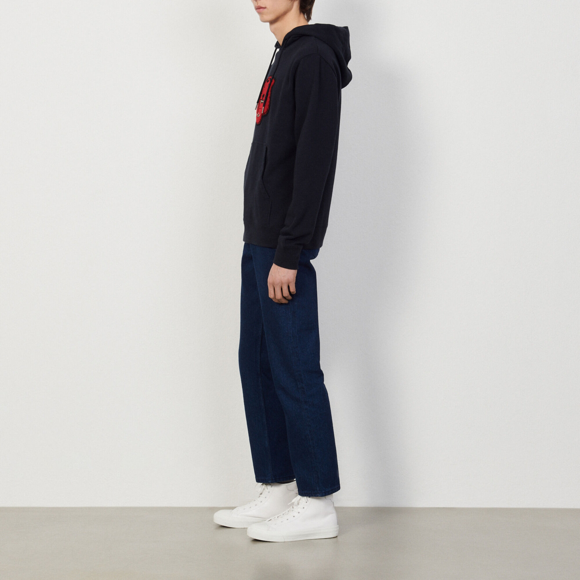 Hoodie met patch