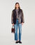Oversized leren jack met studs