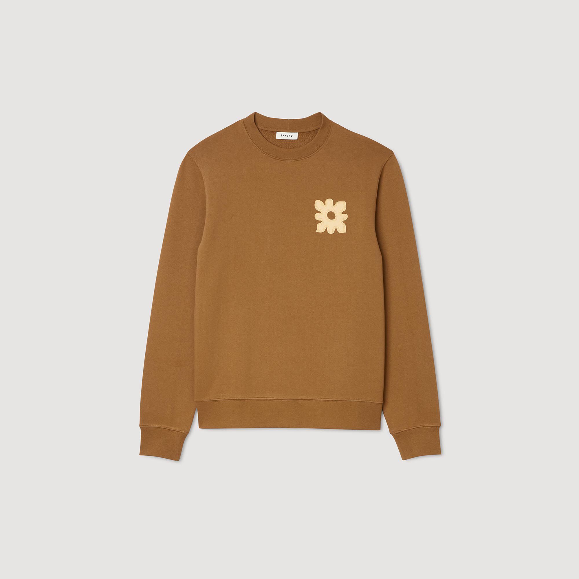 Sweatshirt patch bloemmotief