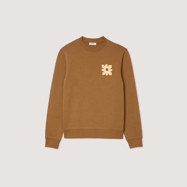Sweatshirt patch bloemmotief
