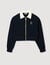 Kort sweatshirt bicolor