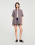 Overhemdblouse oversized geruit