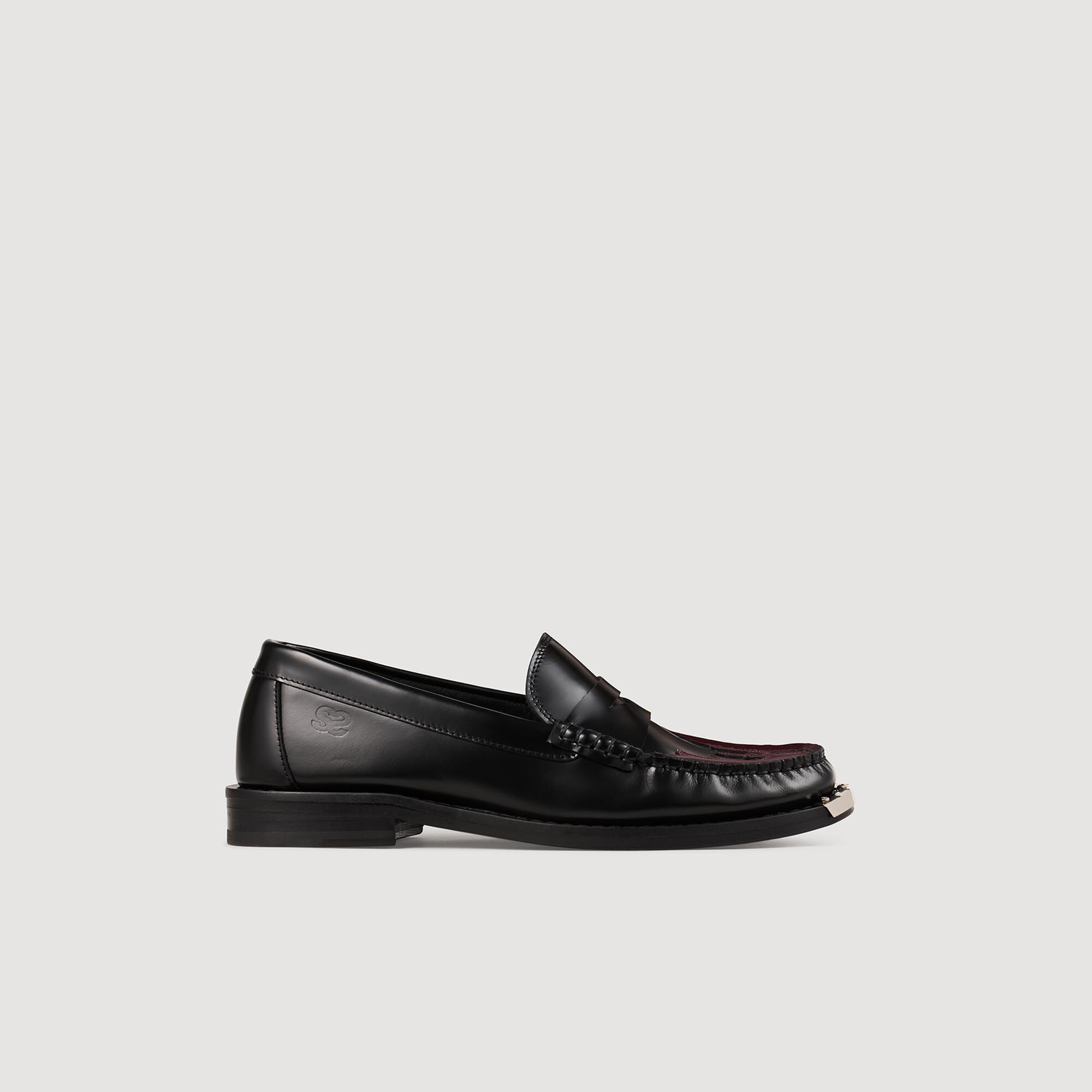Mocassins western zwart grijs voor dames Sandro Paris