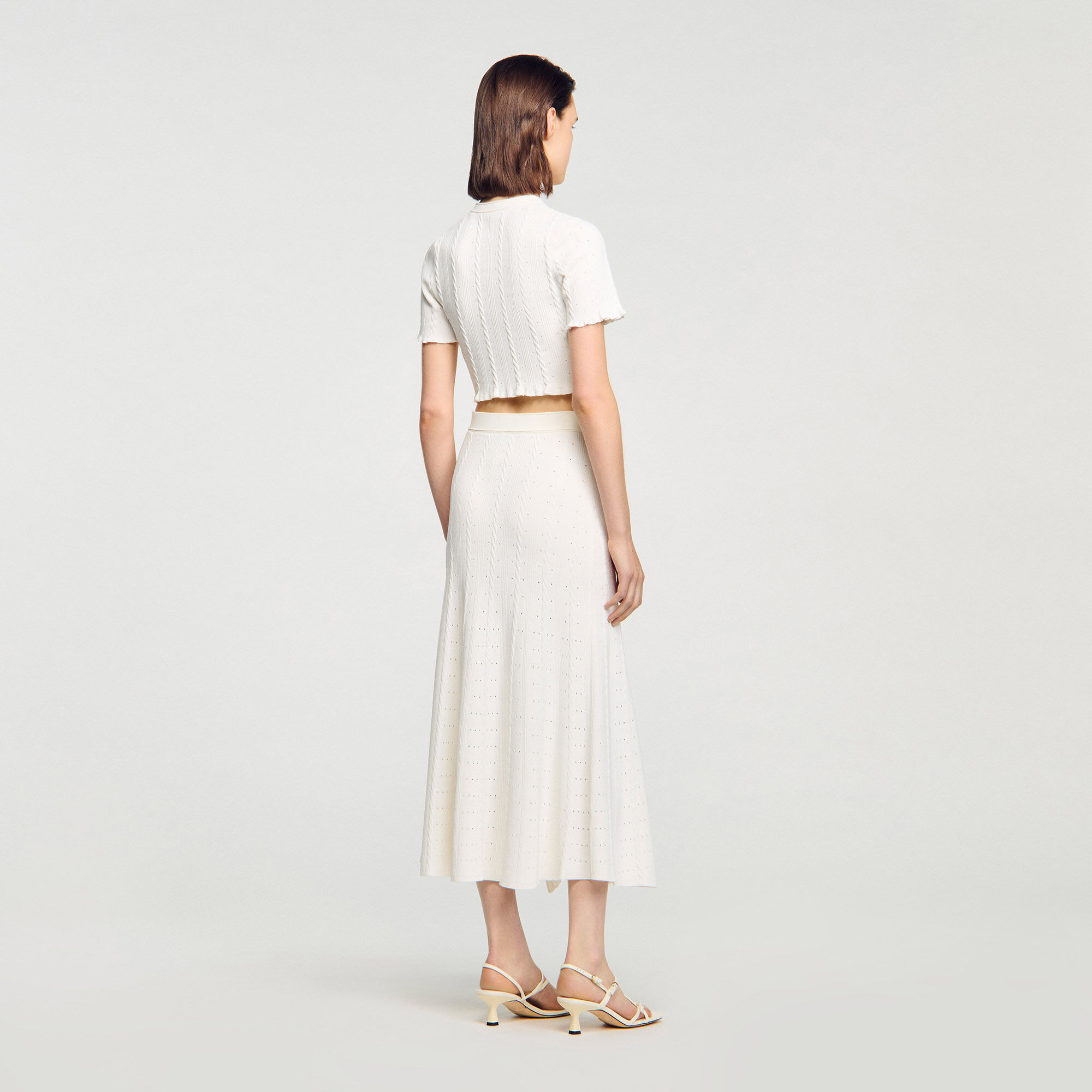 Kort vest pointelle breisel