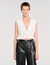Korte top met volants