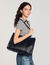Shopper tote bag soepel leer