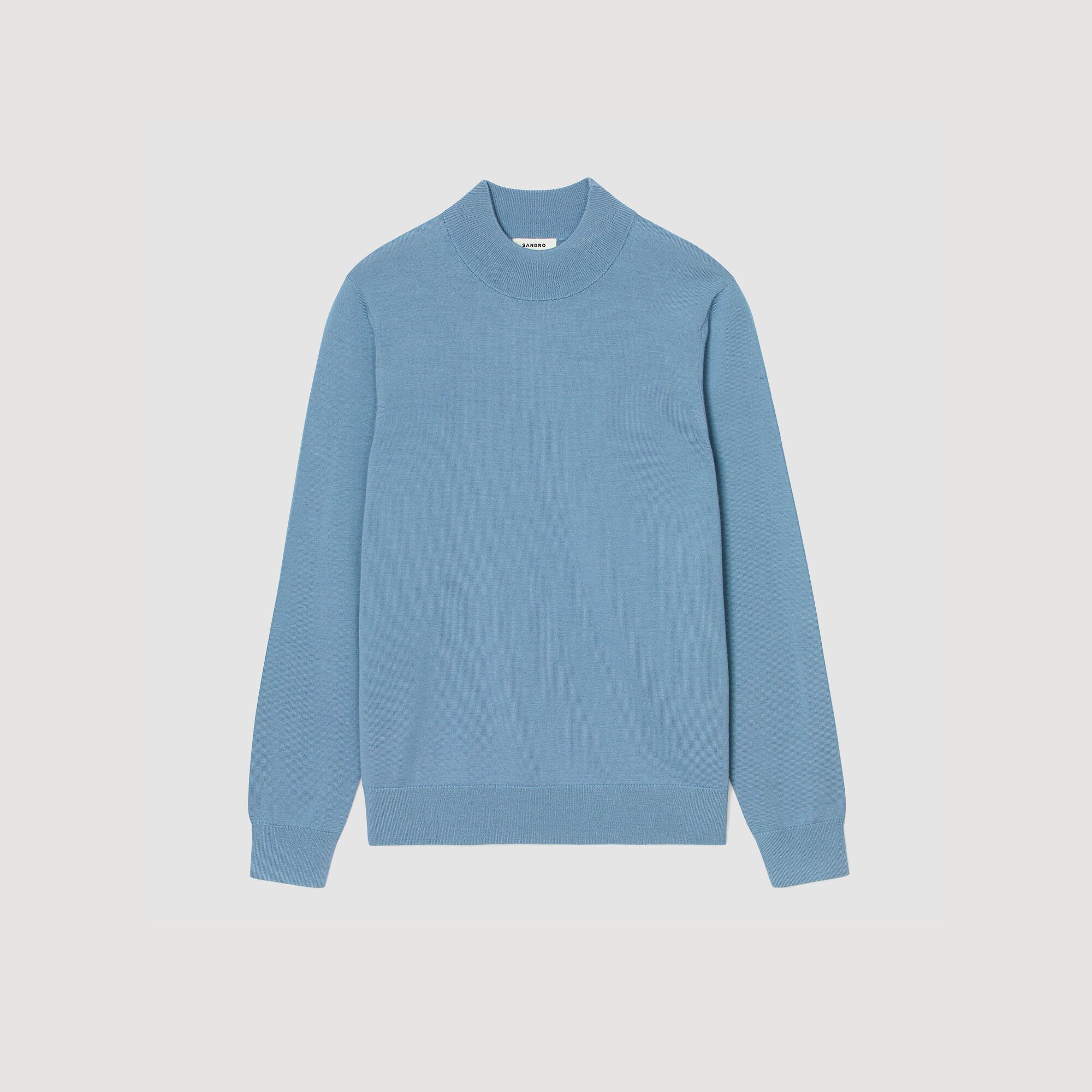 Wollen trui met opstaande kraag