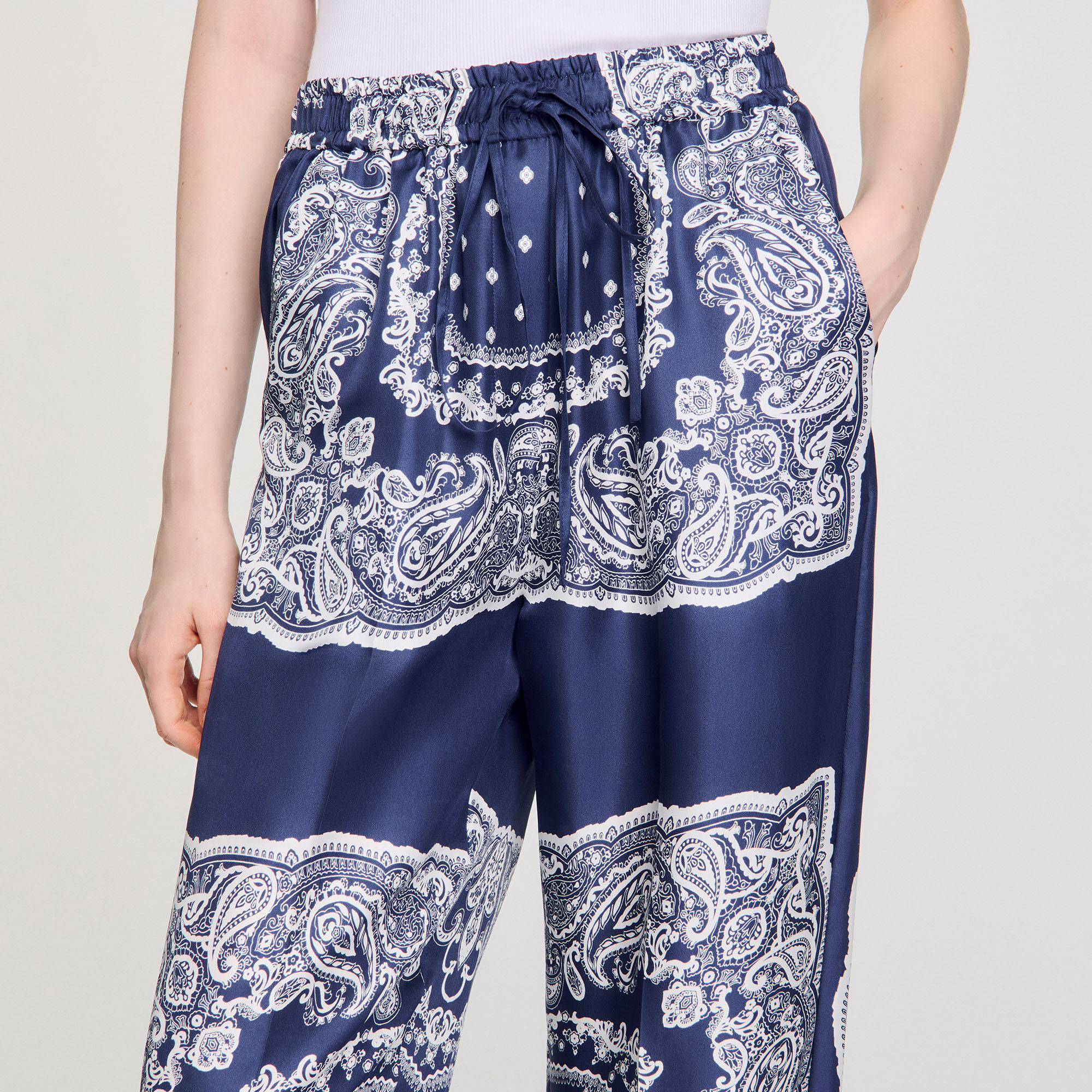 Pantalon soepel bandana print
