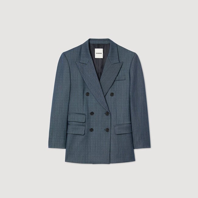 Gestreepte blazer