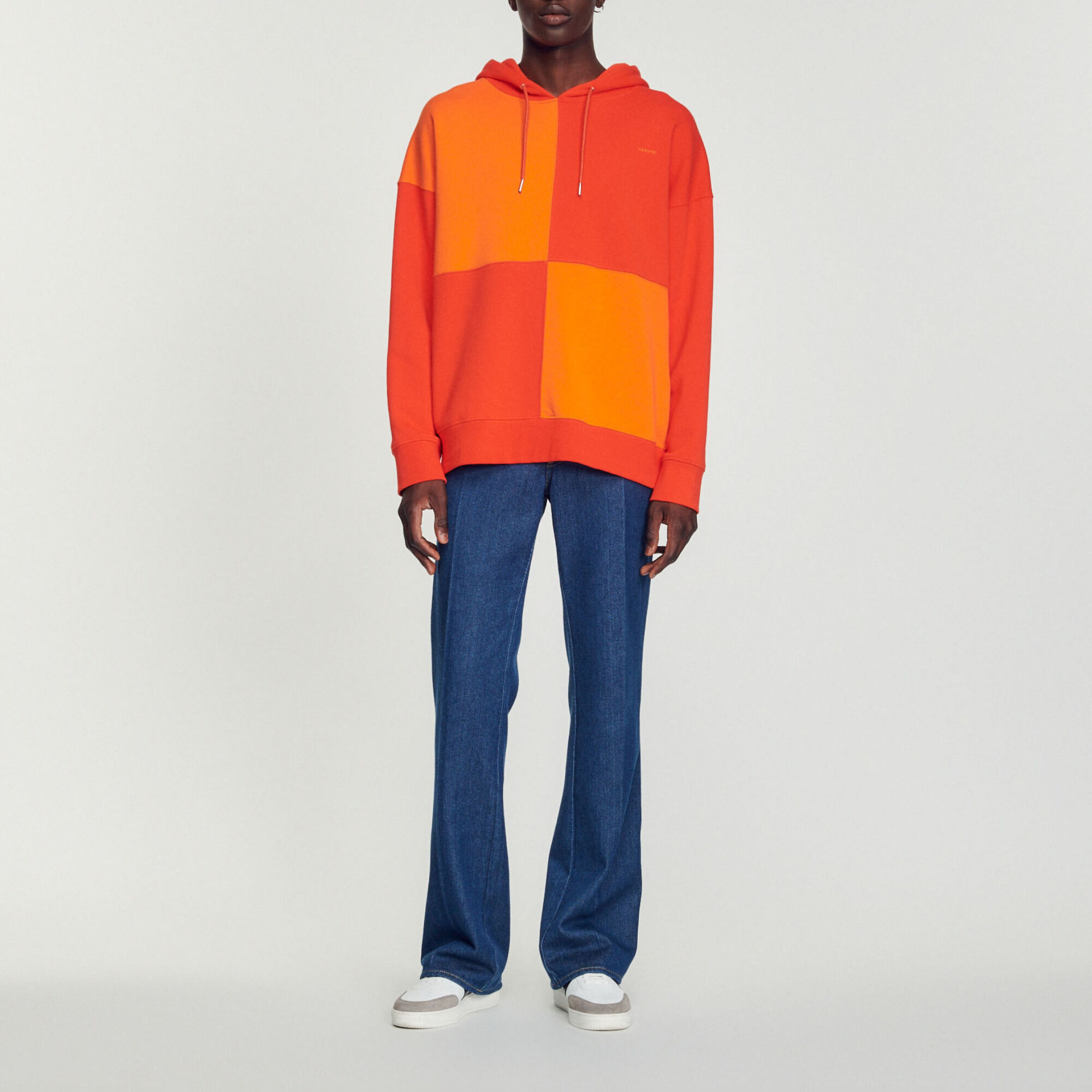 Oversized hoodie van molton