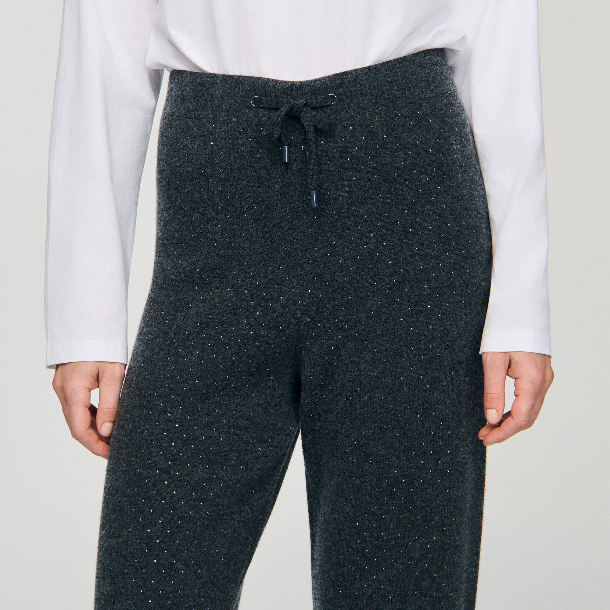 Tricot broek met stras