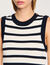Jurk kort tricot gestreept