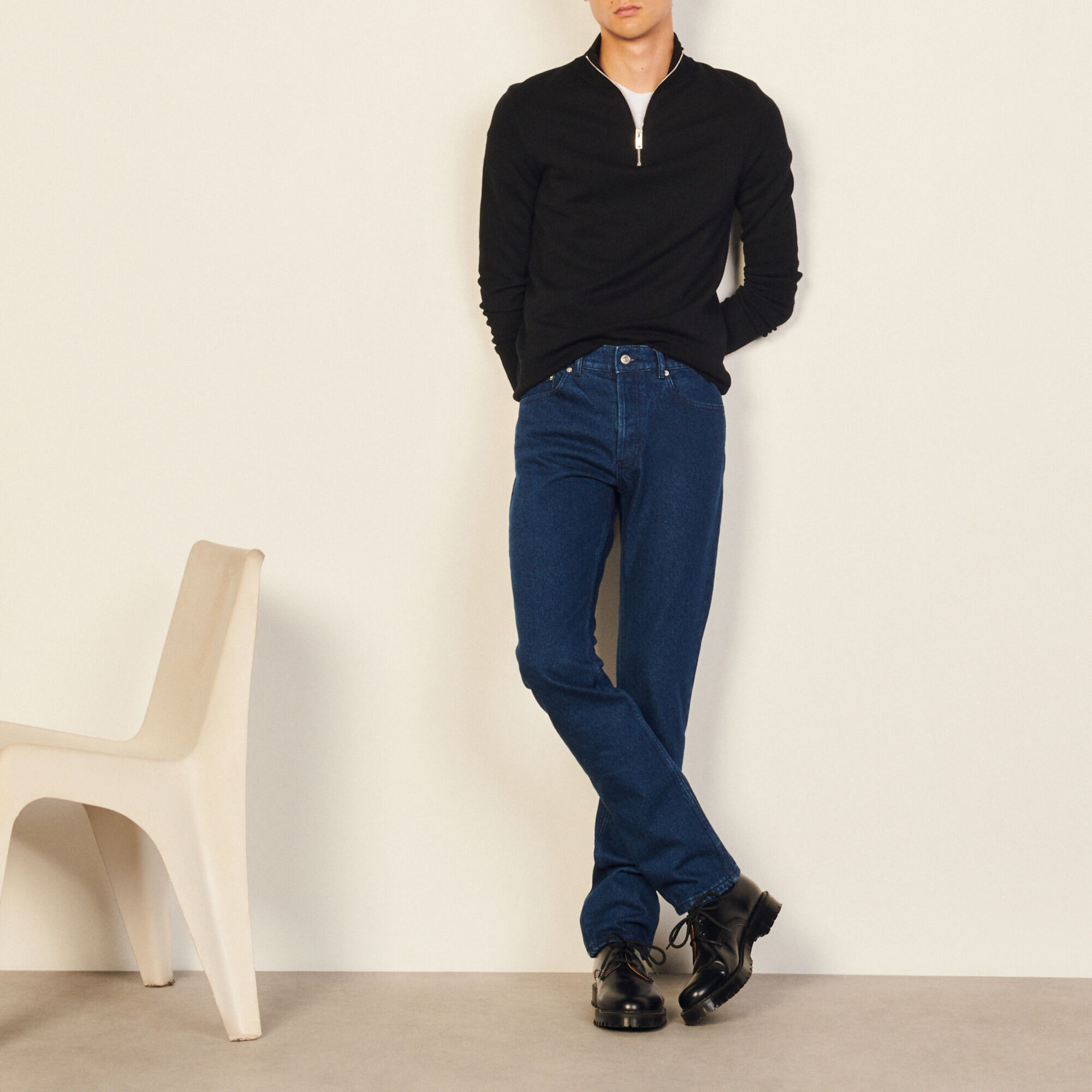 Onbewerkte katoenen jeans