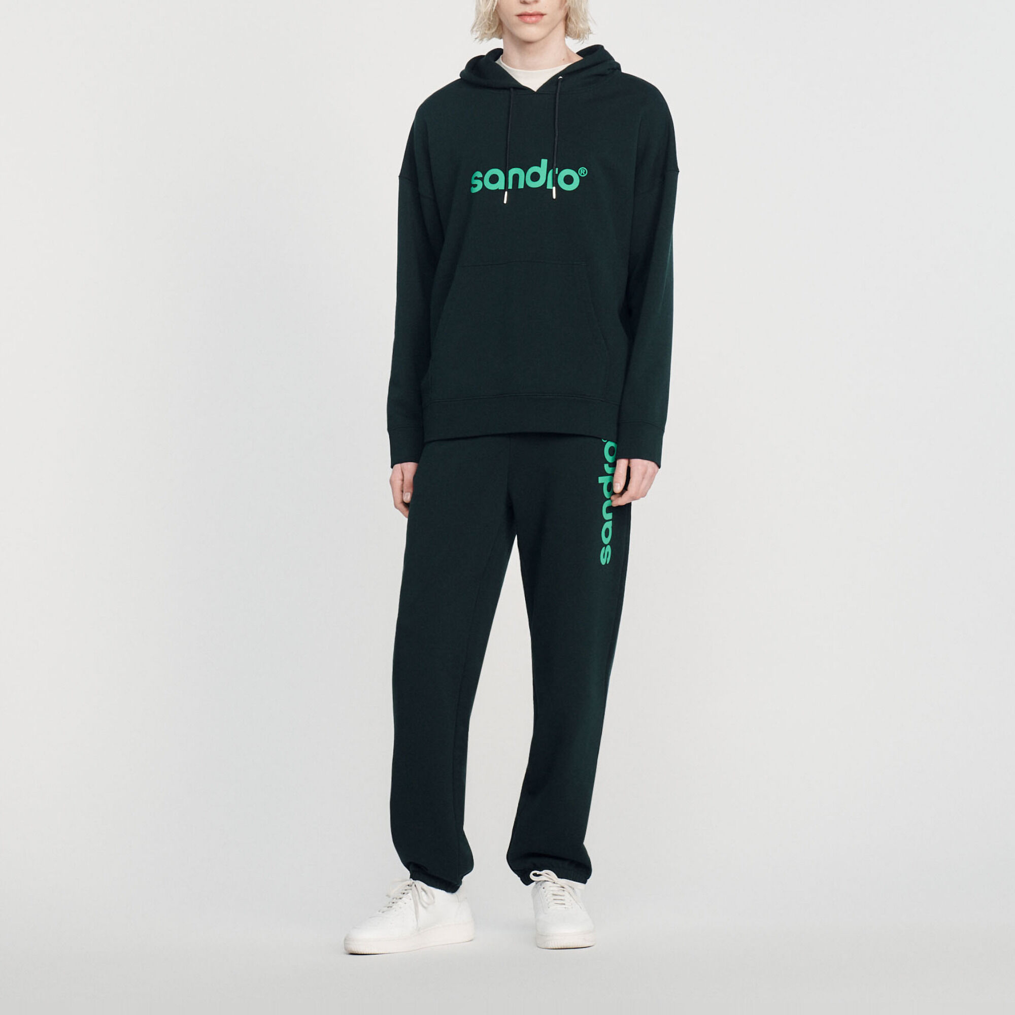 Oversized hoody met logo