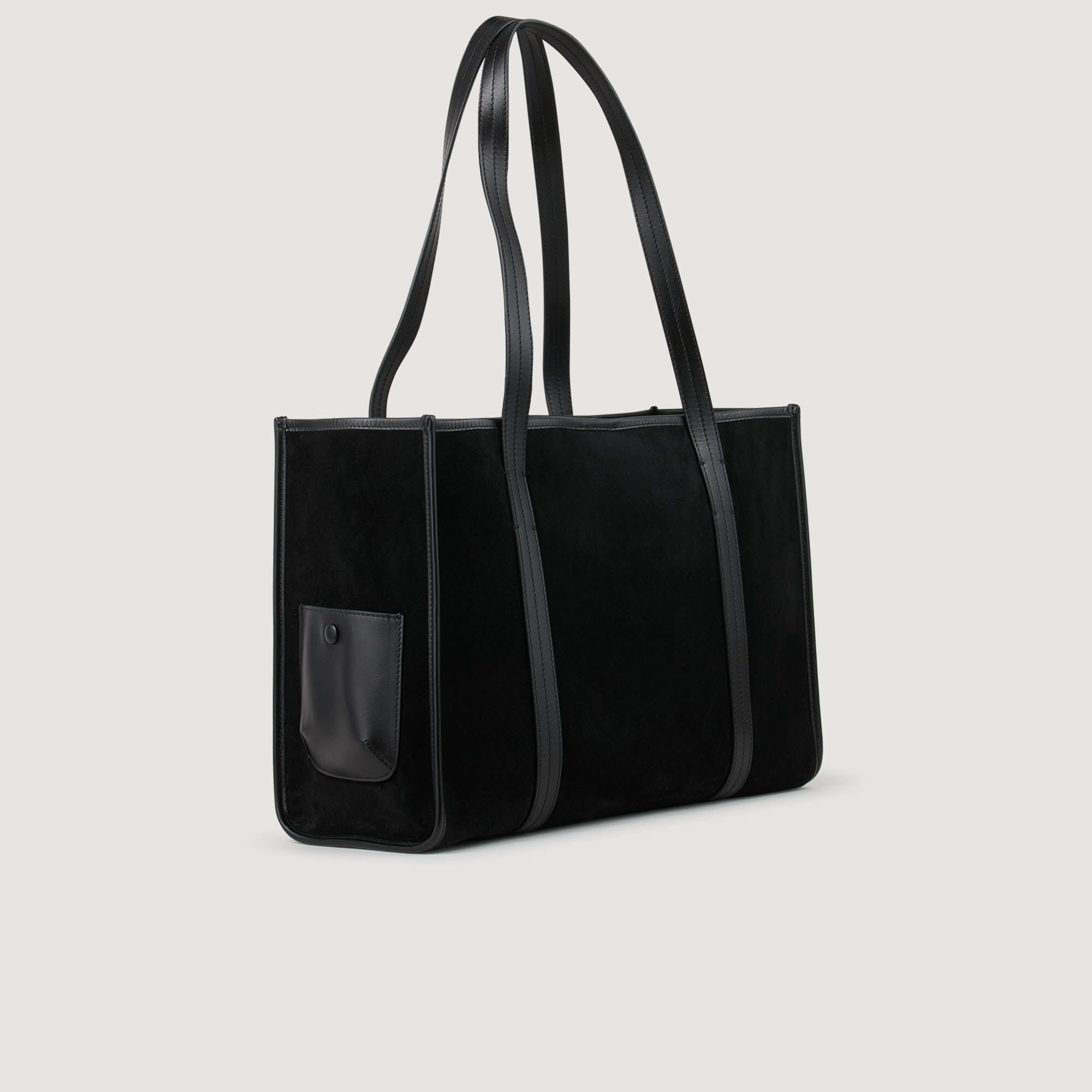 Shopper tas soepel suède
