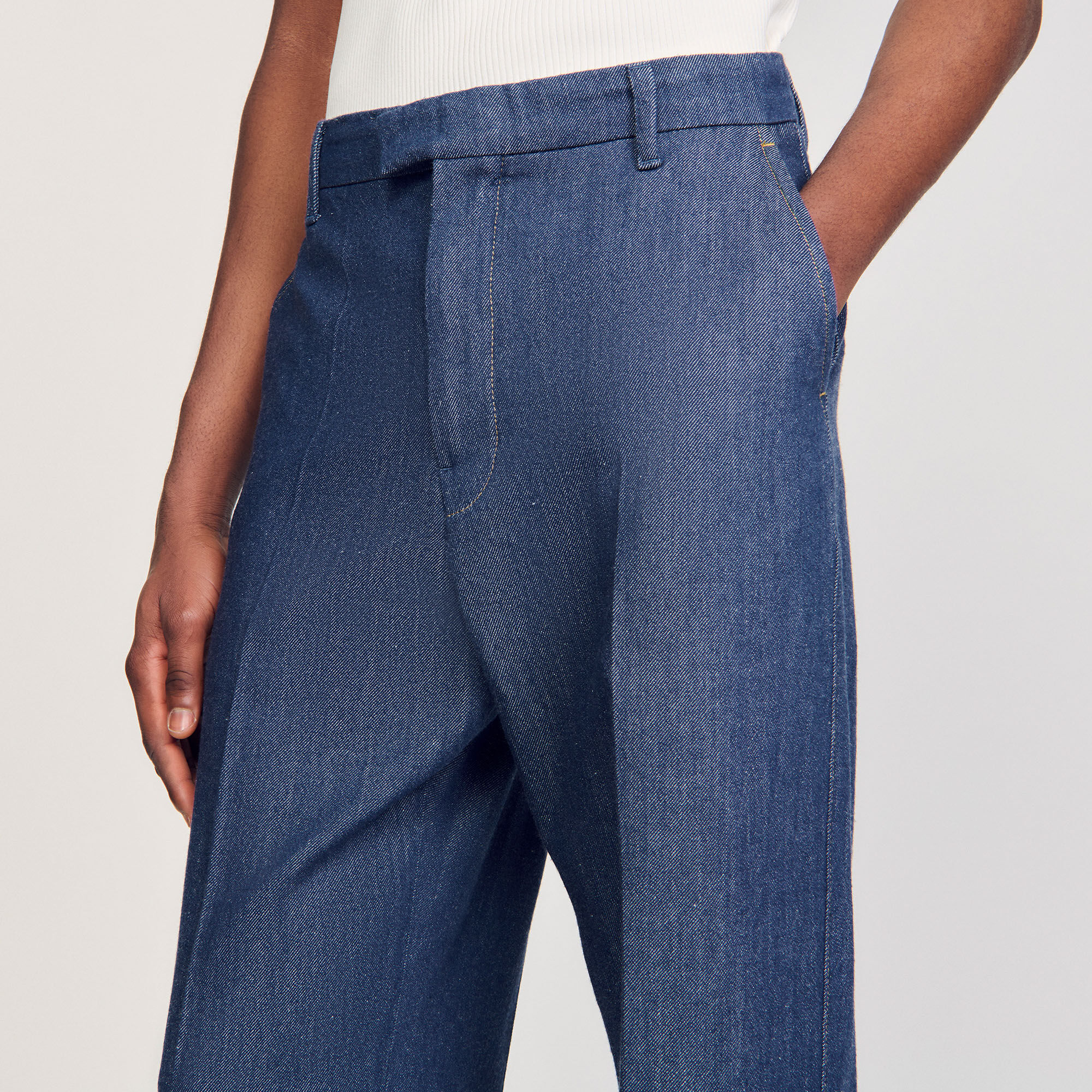 Pantalon chambray