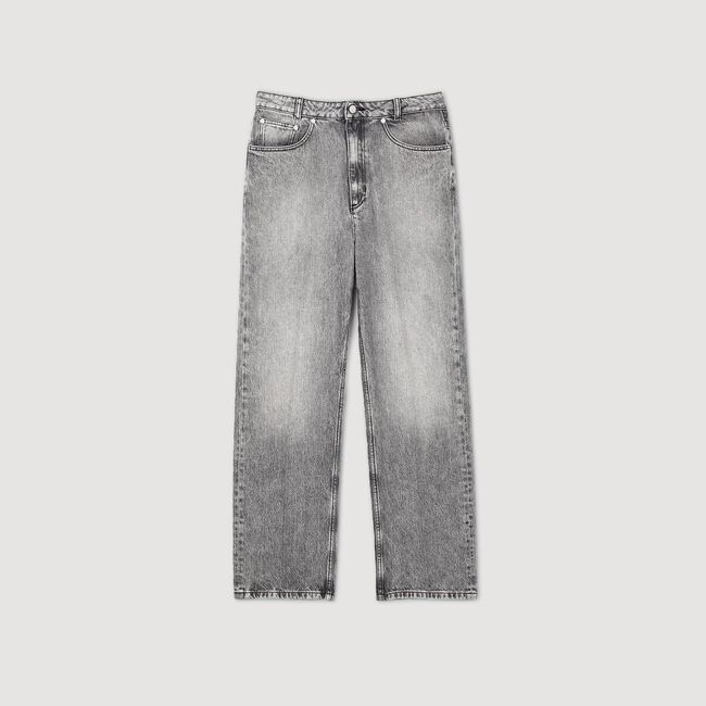 Rechte jeans met lage taille