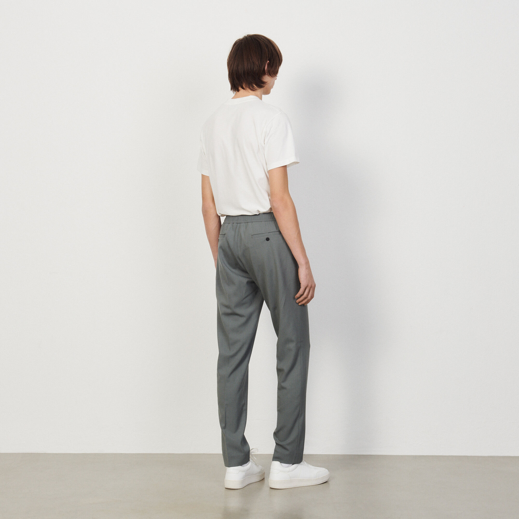 Trousers with elasticated waist