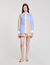 Overhemdblouse mix strepen