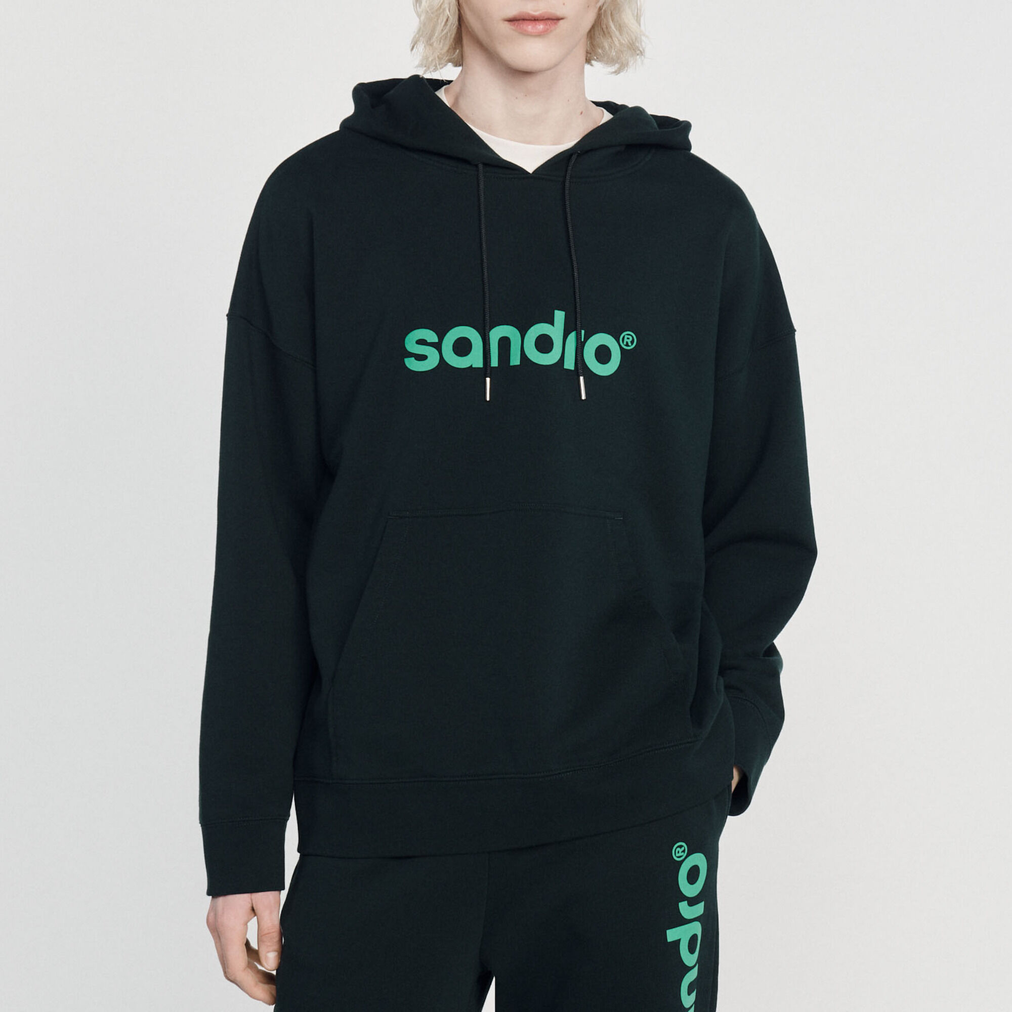 Oversized hoody met logo