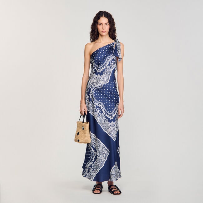 Lange jurk bandana print