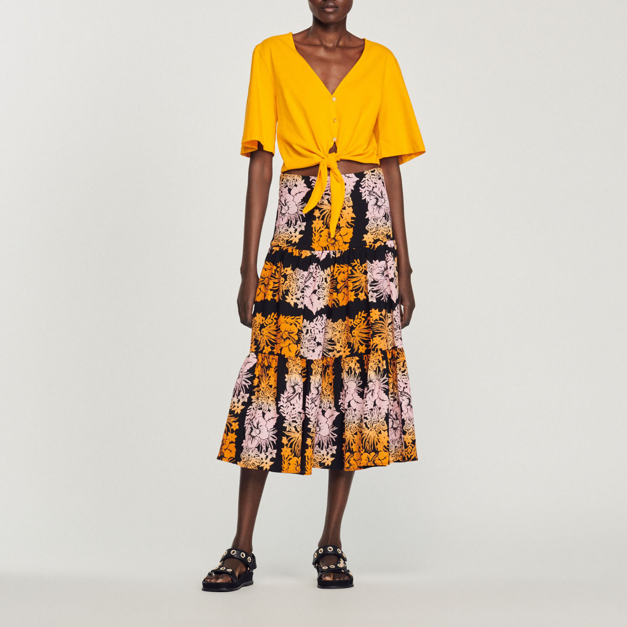 Lange rok met print