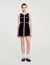 Korte jurk tricot velours