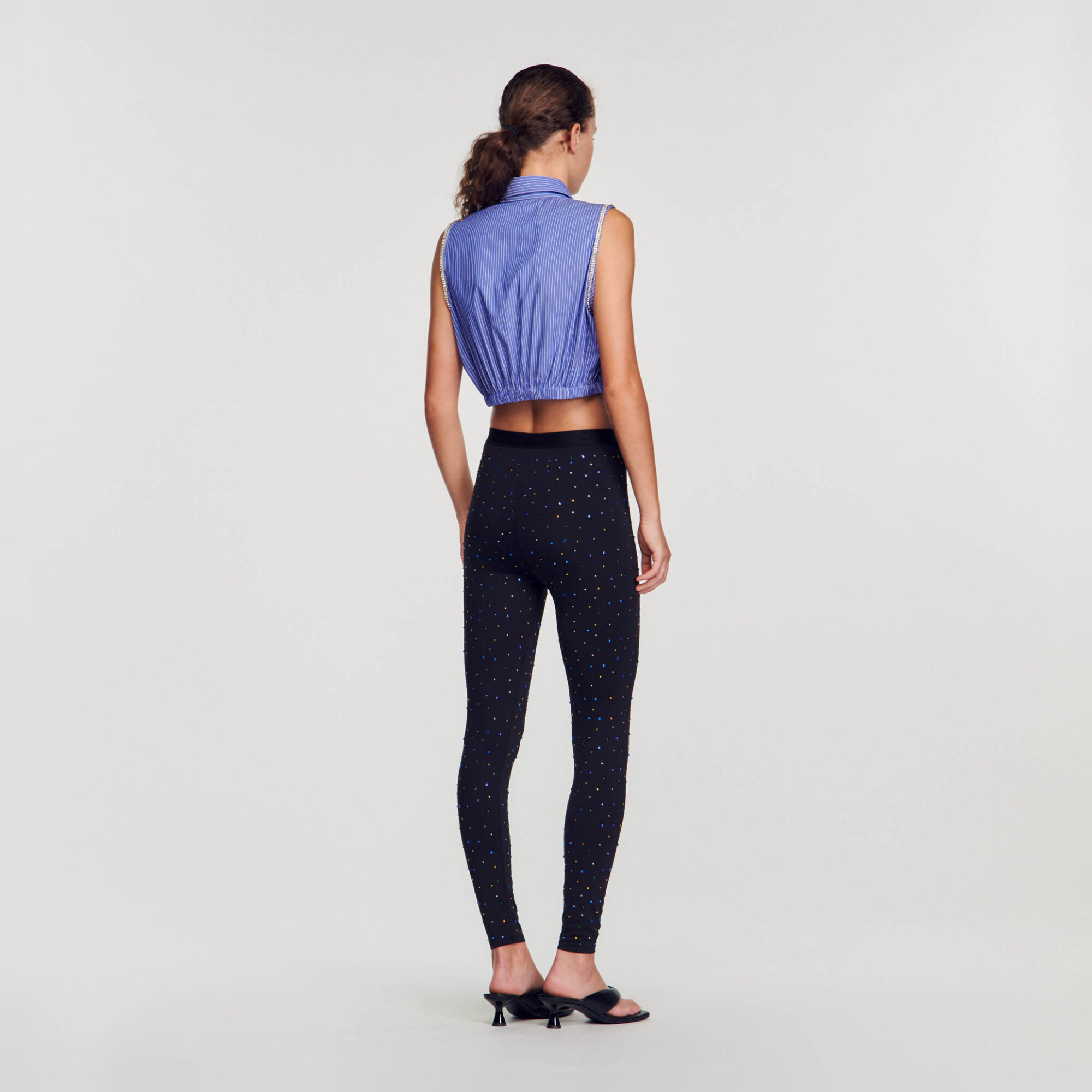 Korte blouse met strepen