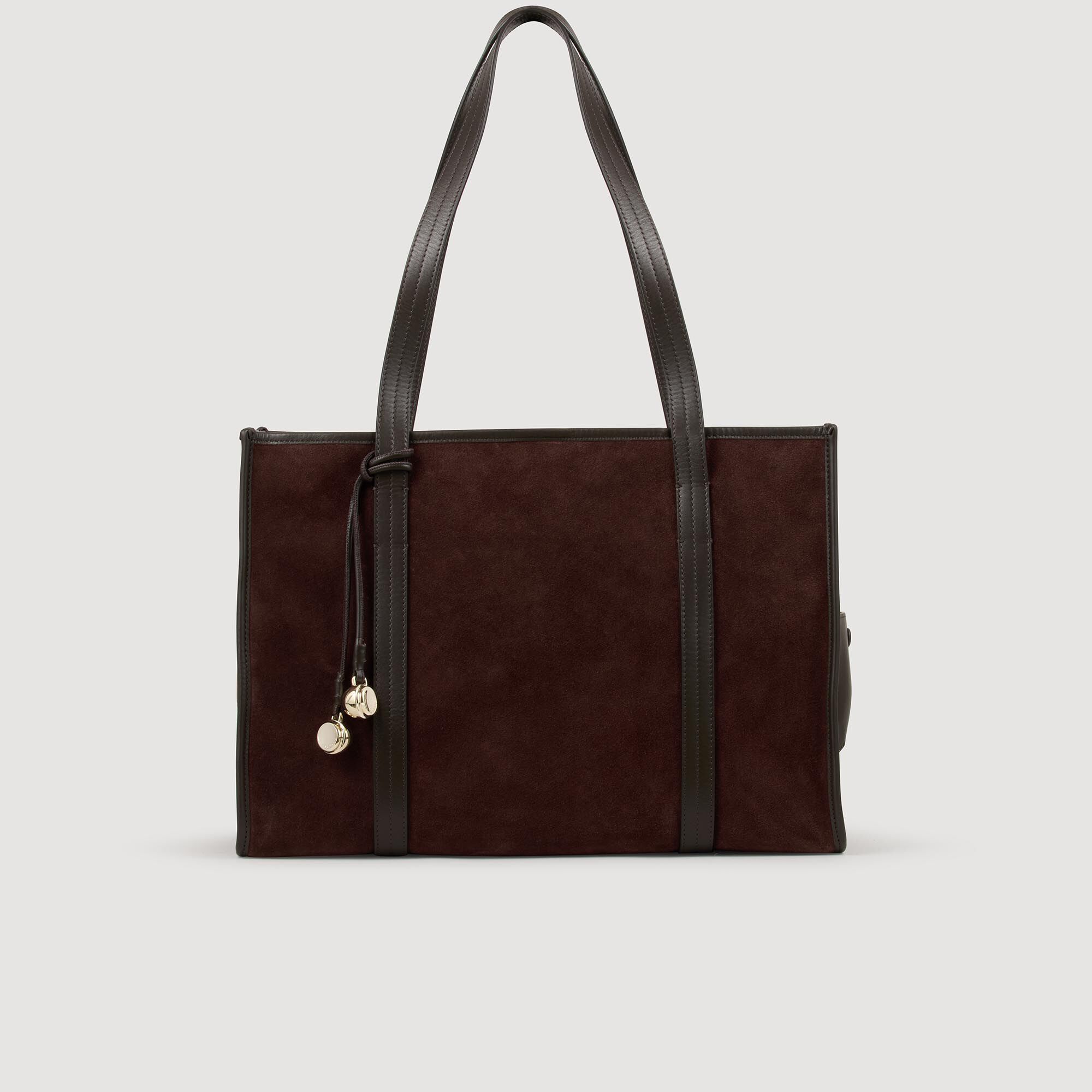 Shopper tas soepel suède