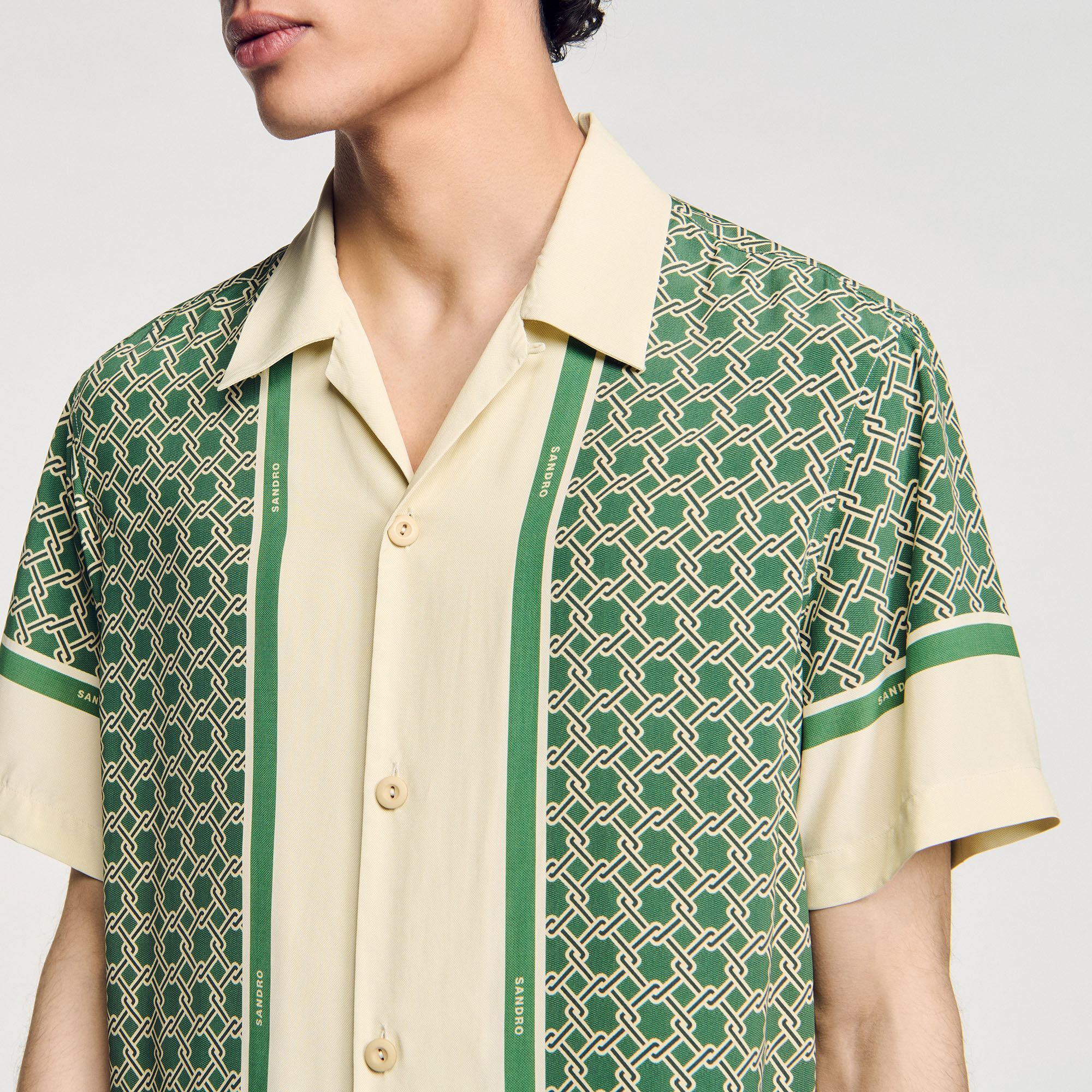 Overhemd met korte mouwen en print