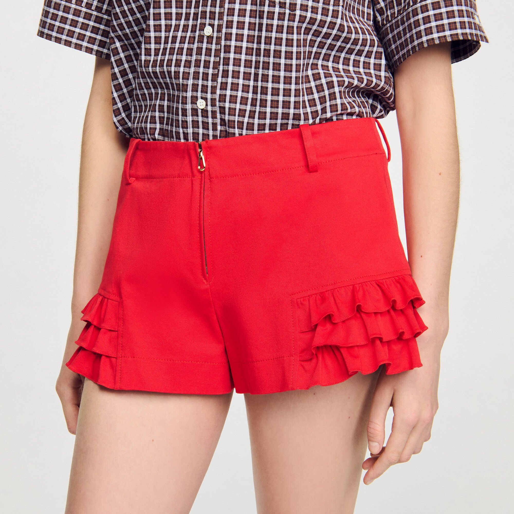 Short met volants