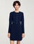 Korte jurk tricot knoopsluiting