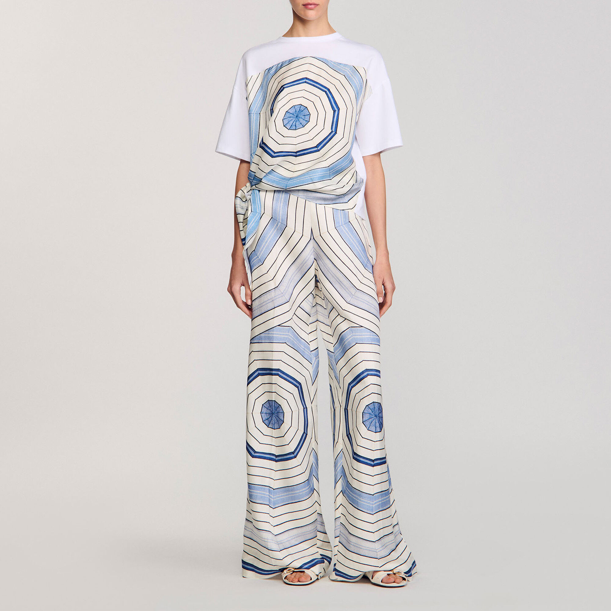 T-shirt met Spirales print