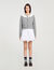 Cardigan vest contrasterende kraag