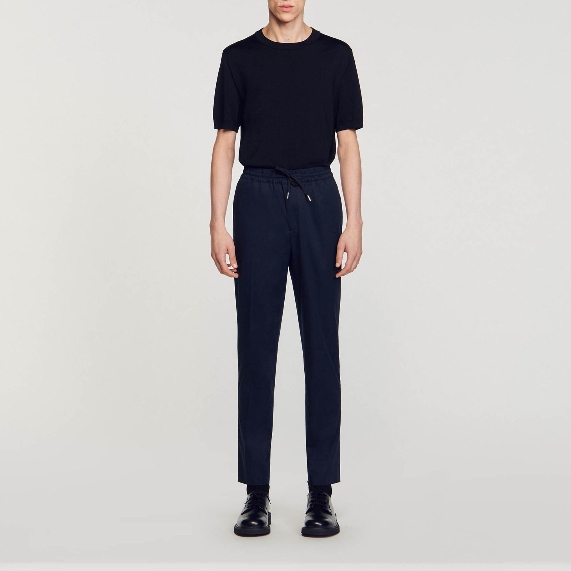 Rechte pantalon met elastiek