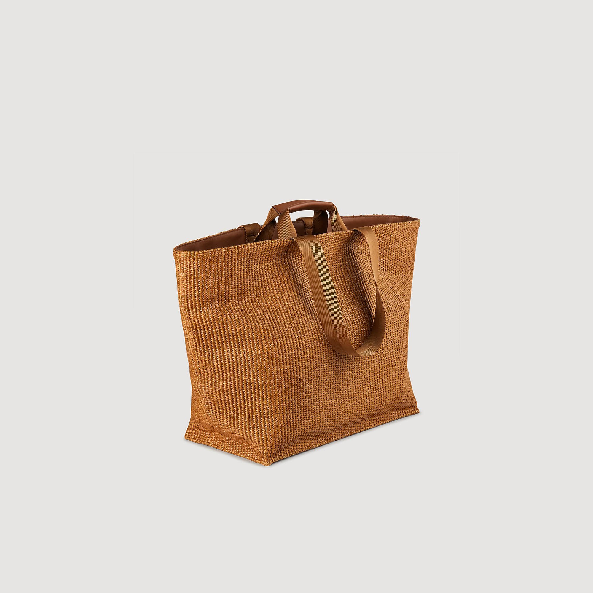 Grote tote shopper geweven canvas